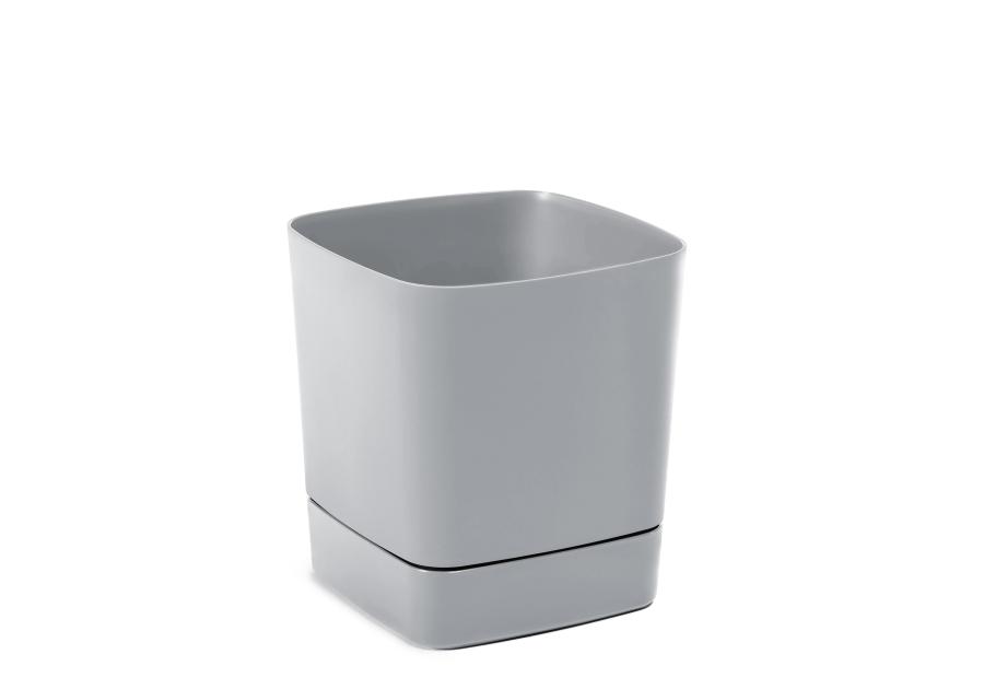 Zdjęcie: Donica z podstawką Clima 25x25 cm szara LAMELA PLASTIC