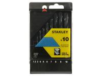 Zdjęcie: Wiertła do metalu HSS-R DIN 338 - komplet 10 sztuk STANLEY