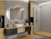 Zdjęcie: Deszczownia Paros z baterią natryskową, chrom INVENA