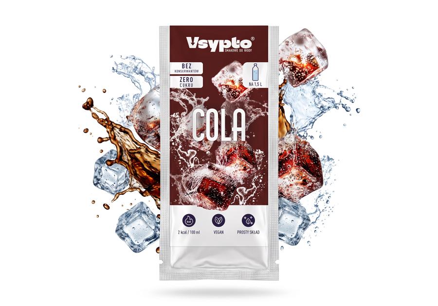 Zdjęcie: Napój w proszku do wody o smaku cola 9 g VSYPTO