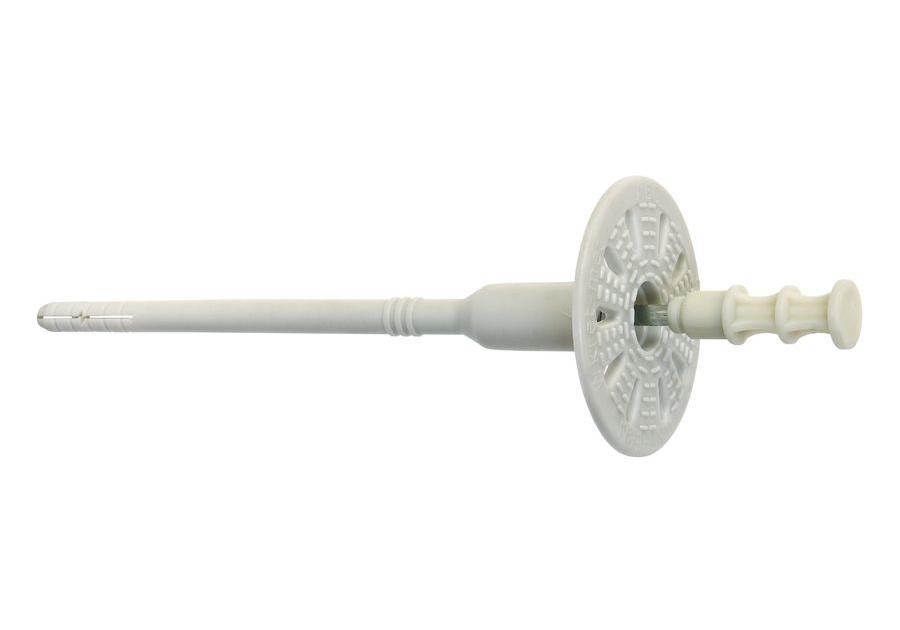 Zdjęcie: Kołek styropianowy łącznik wbijany z trzpieniem stalowym WKTtherm 8x255 mm  - 100 szt. WKRĘT-MET