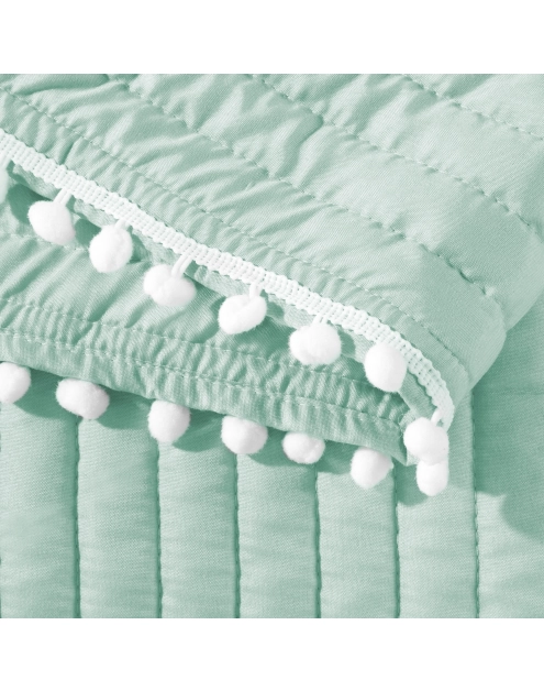 Zdjęcie: Narzuta Liza 170x210 cm miętowo-biala EUROFIRANY