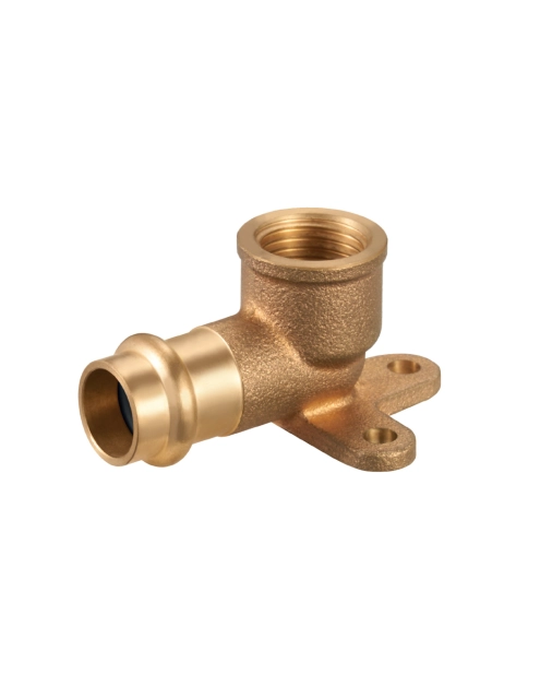 Zdjęcie: Kolano z łapami zaciskane do wody 15x1/2" gw profil V CALIDO