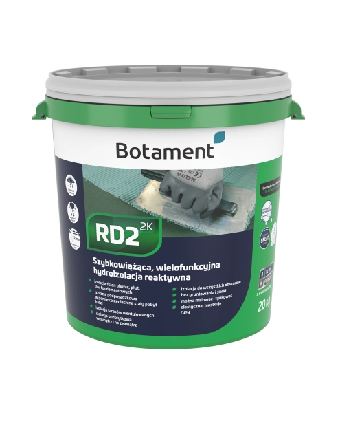 Zdjęcie: Izolacja reaktywna dwuskładnikowa RD 2 The Green 1 -  20 kg BOTAMENT