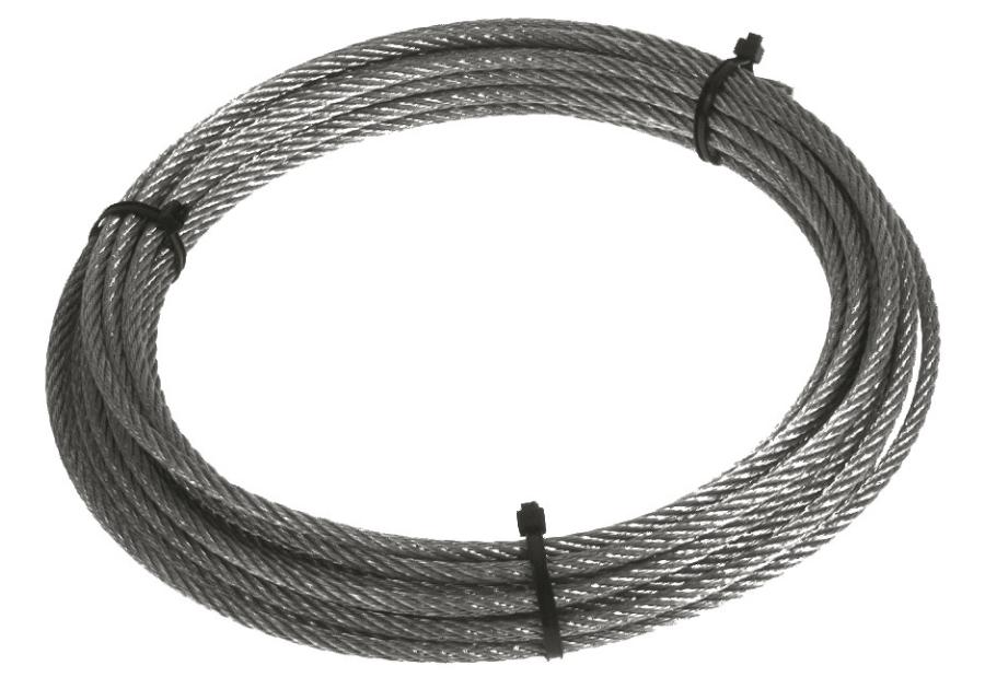 Zdjęcie: Linka stalowa ocynk 8 mm, 50 m HSI