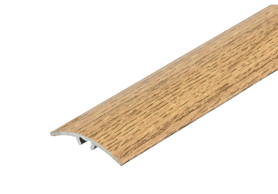 Zdjęcie: Listwa ochronna AL wcisk wąski 30 mm 5w1 klejona L= 2,79 m Dąb Naturalny okleina mat CEZAR