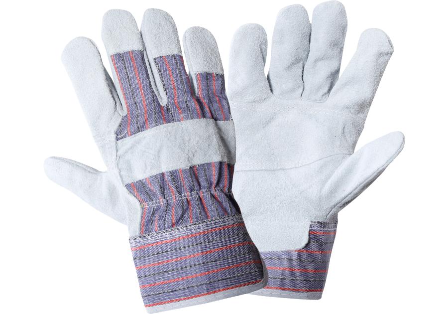 Zdjęcie: Rękawice ze skóry bydlęcej granat, 12 par, 10, CE, LAHTI PRO