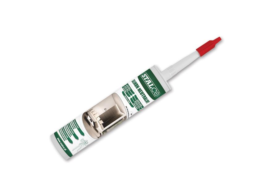 Zdjęcie: Silikon neutralny bezbarwny 300 ml STALCO