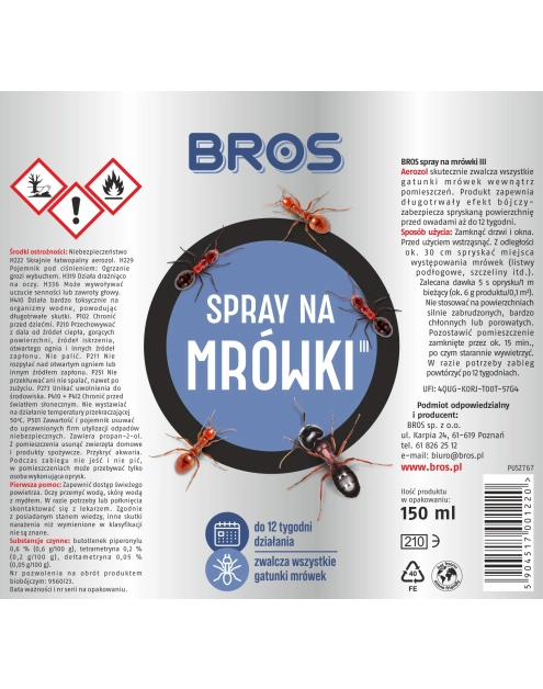 Zdjęcie: Spray na mrówki 150 ml BROS