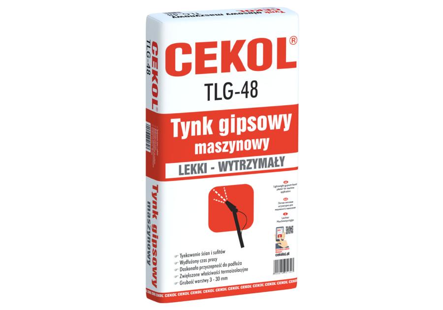Zdjęcie: Tynk gipsowy TLG-48 maszynowy CEKOL
