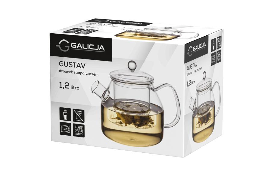 Zdjęcie: Dzbanek z zaparzaczem Gustav 1,2 L 40079 GALICJA