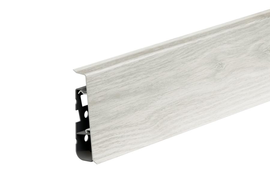 Zdjęcie: Listwa przypodłogowa PVC Hi Line Prestige 2,2x7,5 cm 2,50 m Dąb Nike Mat CEZAR