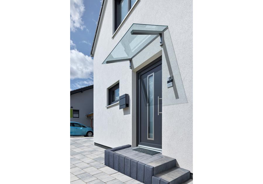 Zdjęcie: Zadaszenie PT/SE szary 1400x800 Szkło WSG GUTTA