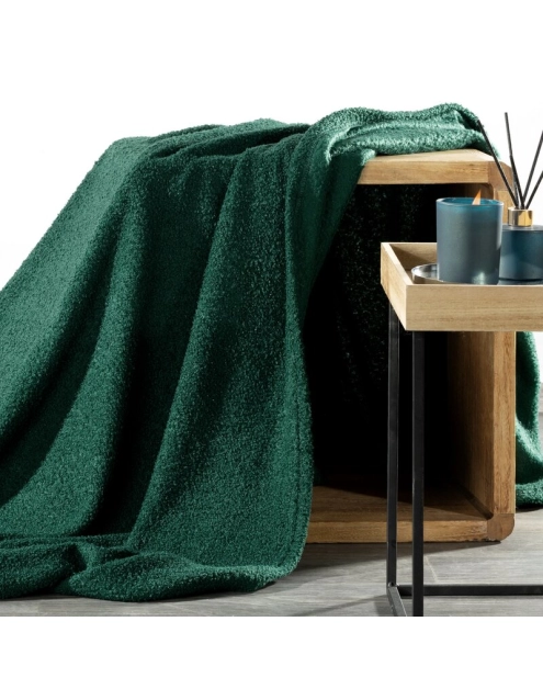 Zdjęcie: Koc ciemnozielony 150 x 200 cm Bukla EUROFIRANY