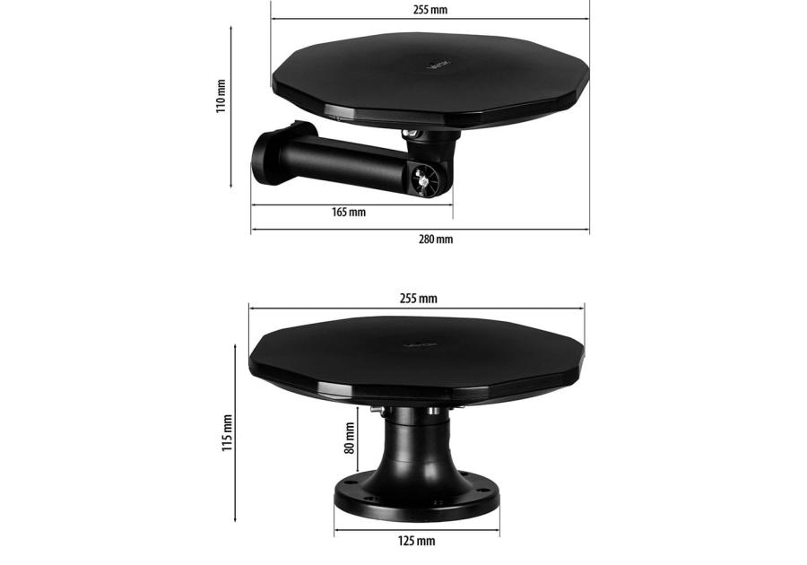 Zdjęcie: Antena dookólna DVB-T/T2 z podstawką magnetyczną VA0126 VAYOX