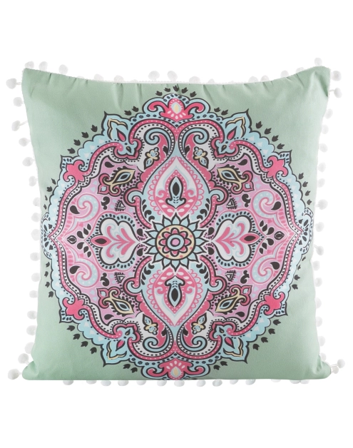 Zdjęcie: Poduszka dekoracyjna Astec 40x40 cm zielono-różowa EUROFIRANY
