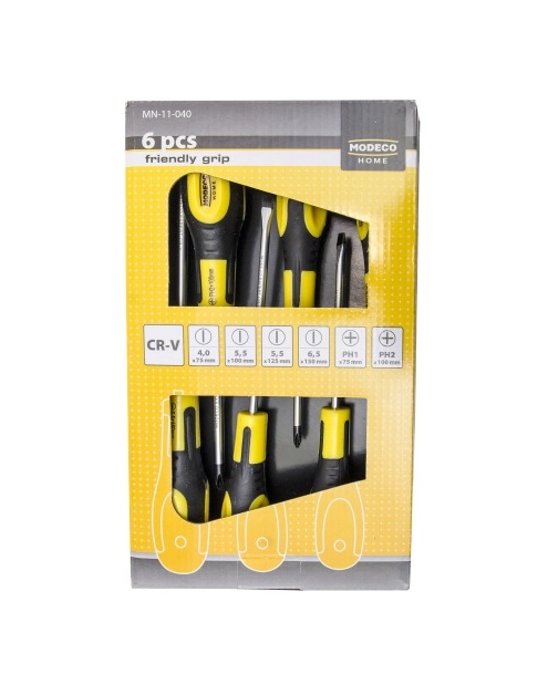 Zdjęcie: Wkrętaki 6 sztuk friendly grip HOME TOOLS