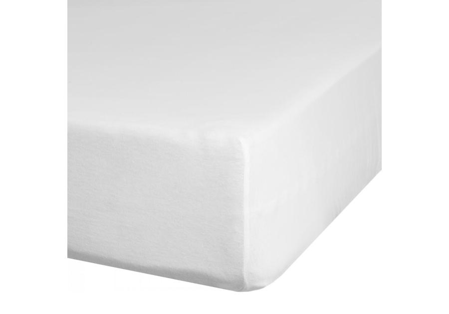 Zdjęcie: Prześcieradło z gumką Nova 3, 100x200 cm + 25 cm białe EUROFIRANY