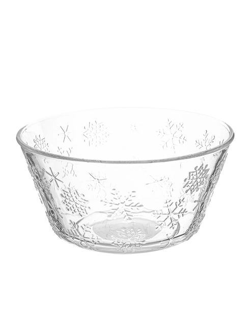 Zdjęcie: Salaterka szklana średnica 13 cm dekoracja śnieżynki ALTOM DESIGN
