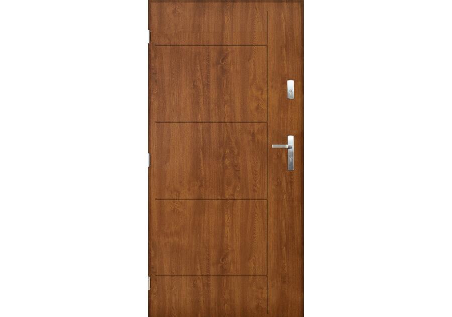 Zdjęcie: Drzwi zewnętrzne detroit złoty dąb 90l kpl PANTOR