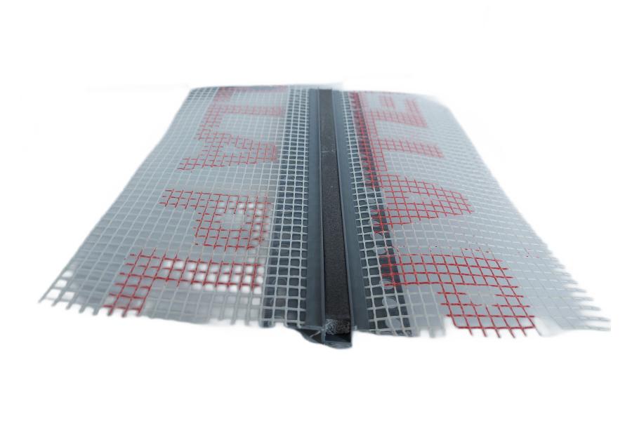 Zdjęcie: Listwa do boniowania PVC z siatką BP11 H1S L300 szary jasny BELLA PLAST