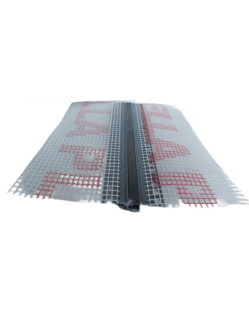 Zdjęcie: Listwa do boniowania PVC z siatką BP11 H1S L300 szary jasny BELLA PLAST