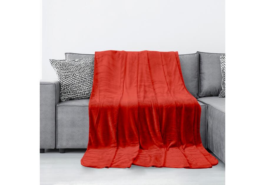 Zdjęcie: Koc Tyler red 170x210 cm AMELIA HOME