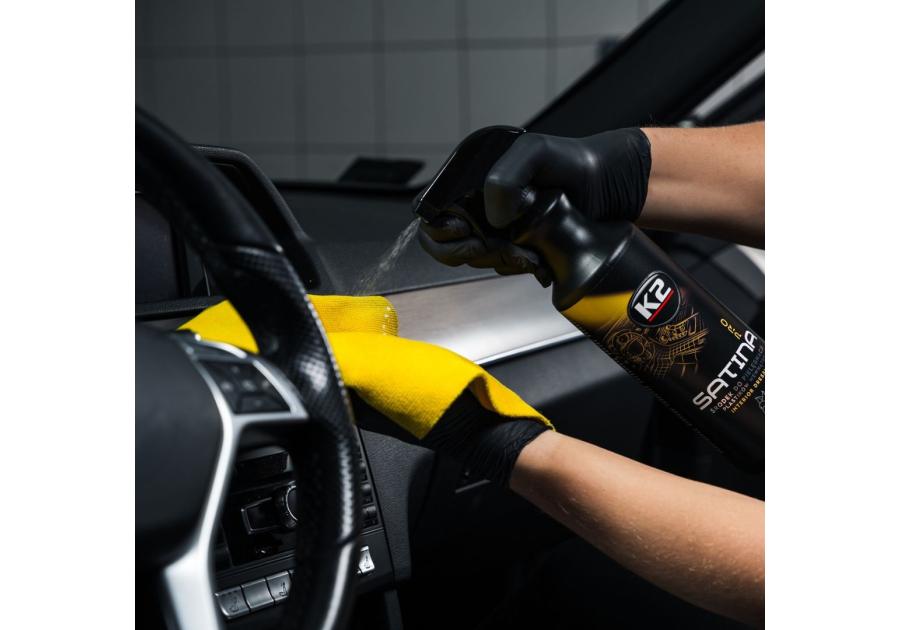 Zdjęcie: Środek do pielęgnacji plastików wewnątrz Satina Pro bezzapachowy 5 L K2