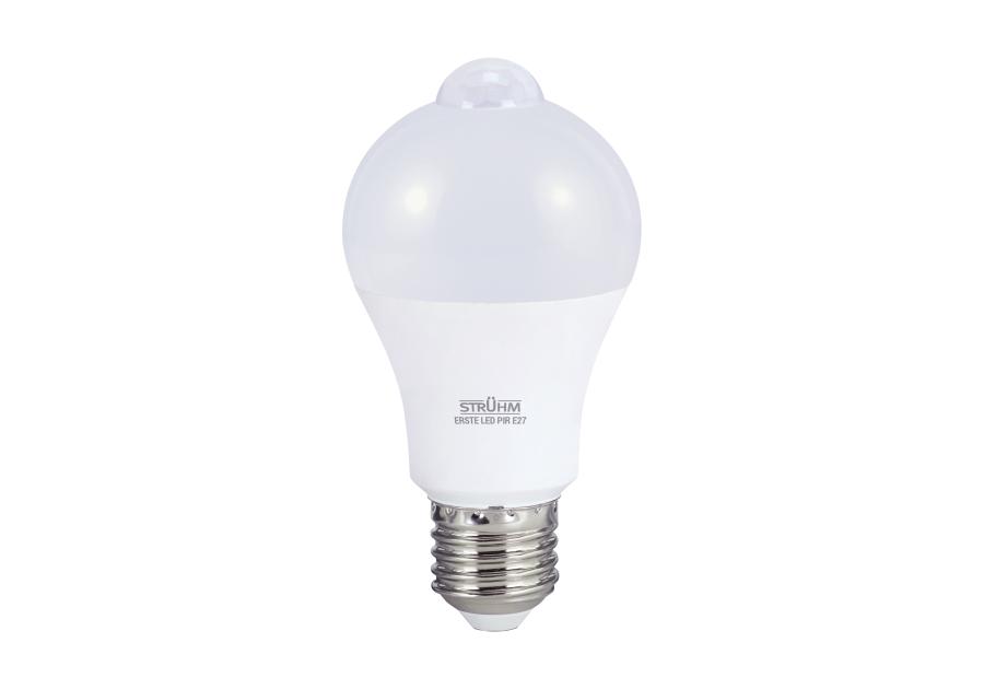Zdjęcie: Lampa z diodami SMD Erste LED PIR E27 7 W NW barwa neutralna biała STRUHM