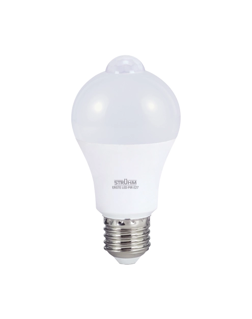 Zdjęcie: Lampa z diodami SMD Erste LED PIR E27 7 W NW barwa neutralna biała STRUHM