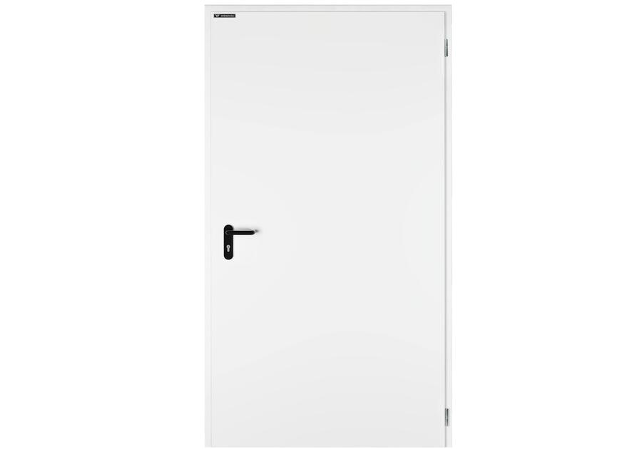 Zdjęcie: Drzwi Zewnętrzne Technical 40 kolor RAL 9016, 960x2045 grubość 40 mm prawe na zewnątrz WIŚNIOWSKI