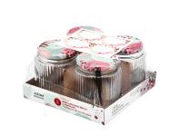 Zdjęcie: Komplet 4 słoików Spiżarnia Pani Domu ryflowanych 350 ml z 4 etykietami samoprzylepnymi ALTOM DESIGN