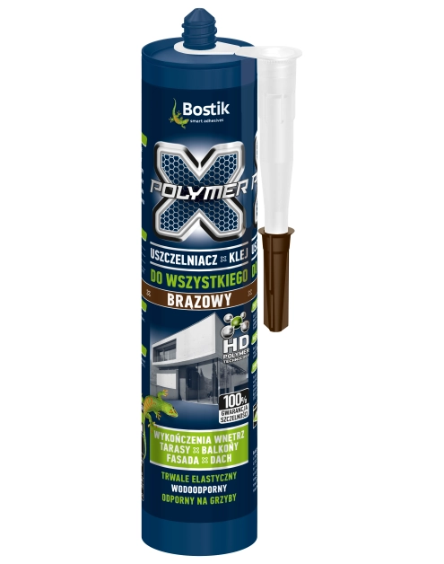 Zdjęcie: Uszczelniacz klej do wszystkiego X-Polymer brązowy 290 ml BOSTIK
