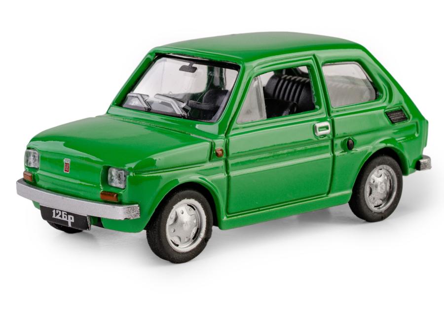 Zdjęcie: Model metalowy Prl Fiat 126P zielony DAFFI