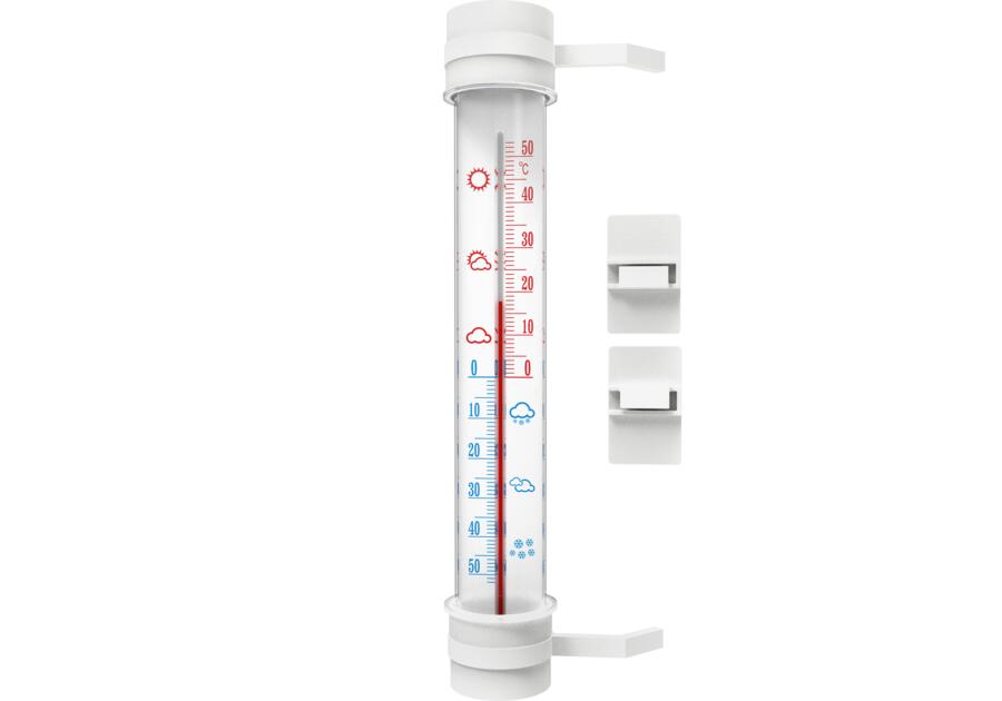 Zdjęcie: Termometr zewnętrzny biały 6,5x3x23 cm BIOTERM