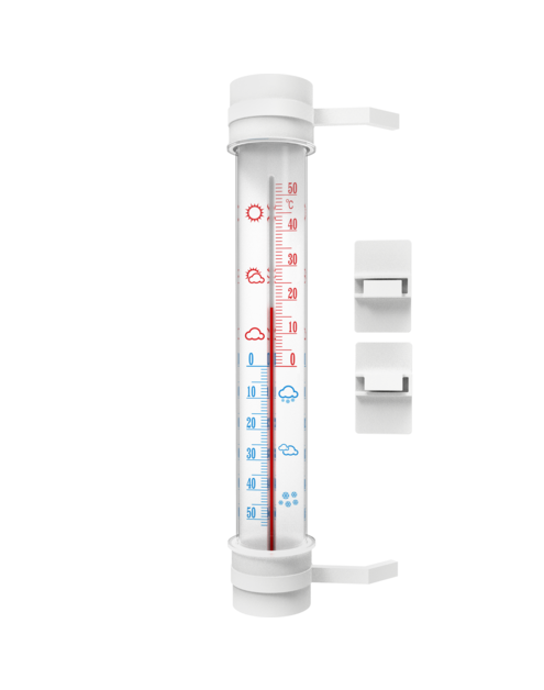 Zdjęcie: Termometr zewnętrzny biały 6,5x3x23 cm BIOTERM