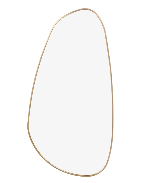 Zdjęcie: Lustro Lake 50x100 cm złota aluminiowa rama INDAVO