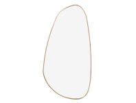 Zdjęcie: Lustro Lake 50x100 cm złota aluminiowa rama INDAVO