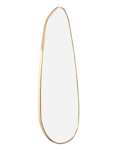 Zdjęcie: Lustro Lake 50x100 cm złota aluminiowa rama INDAVO