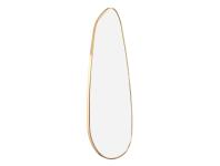 Zdjęcie: Lustro Lake 50x100 cm złota aluminiowa rama INDAVO