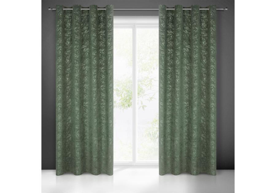 Zdjęcie: Zasłona gotowa Octavia 140 x 250 cm ciemnomiętowy EUROFIRANY