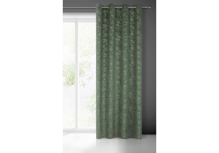 Zdjęcie: Zasłona gotowa Octavia 140 x 250 cm ciemnomiętowy EUROFIRANY