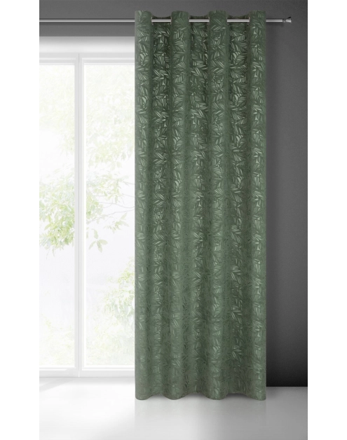 Zdjęcie: Zasłona gotowa Octavia 140 x 250 cm ciemnomiętowy EUROFIRANY