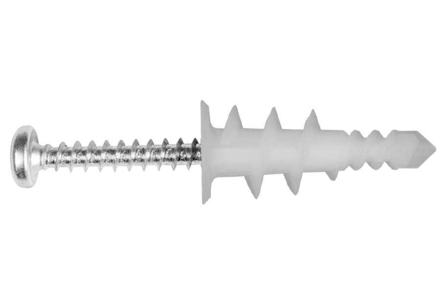 Zdjęcie: Łącznik nylonowy DRA01 samowiercący 16x36 mm z wkrętem 3,9x32 mm 40 szt. KOELNER