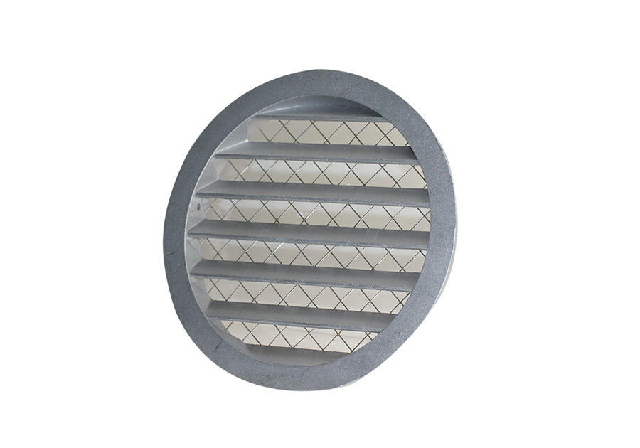 Zdjęcie: Kratka metalowa z siatką 315 mm szara VENTS