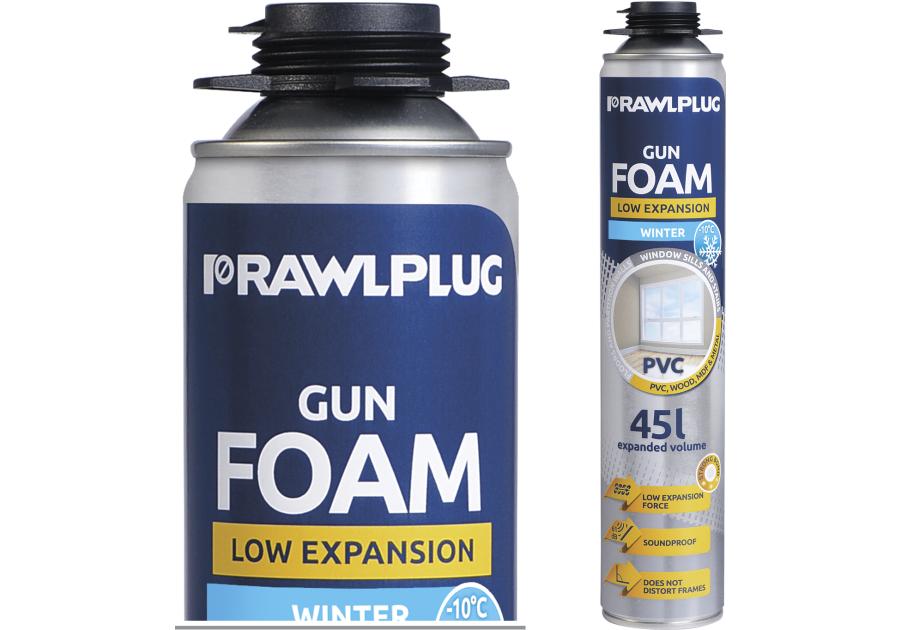 Zdjęcie: Piana pistoletowa niskoprężna do PVC zimowa 750 ml RAWLPLUG
