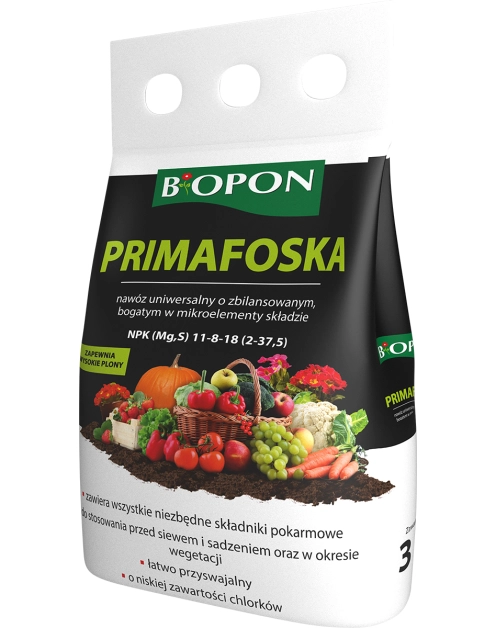 Zdjęcie: Nawóz Primafoska 3 kg granulat BOPON