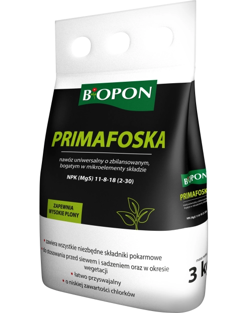 Zdjęcie: Nawóz Primafoska 3 kg granulat BIOPON