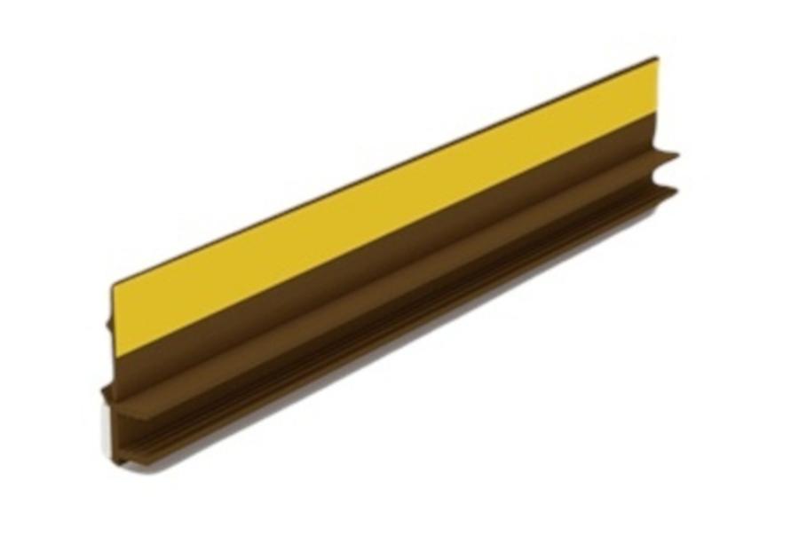 Zdjęcie: Listwa PVC BP12 Mini U L300 6/3 orzech ciemny, tynk z uszczelką BELLA PLAST