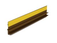 Zdjęcie: Listwa PVC BP12 Mini U L300 6/3 orzech ciemny, tynk z uszczelką BELLA PLAST